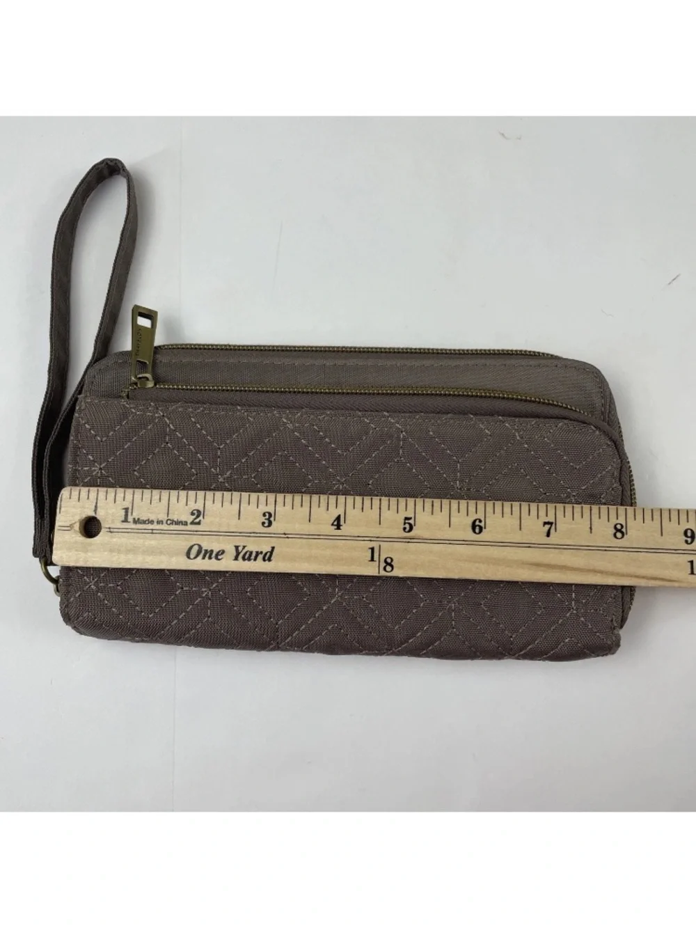 Travelon quilted Wristlet Wallet -RFID blocking to protect cards and ID.